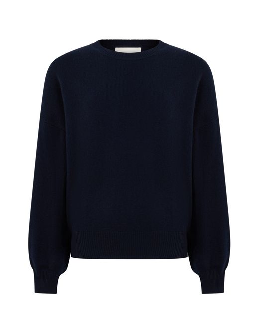 Lisa Yang Blue Round Neck Sweater