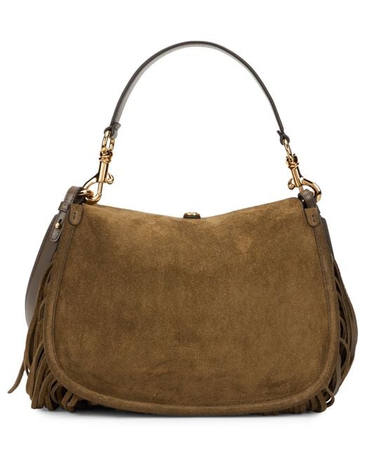 Etro Brown Fringe Shoulder Bag