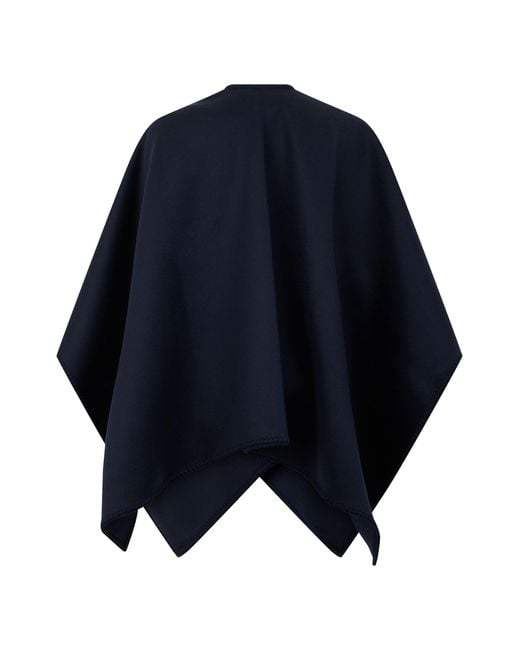 Max Mara Blue Poncho