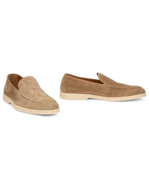 Doucal's Brown Suede Loafers for men