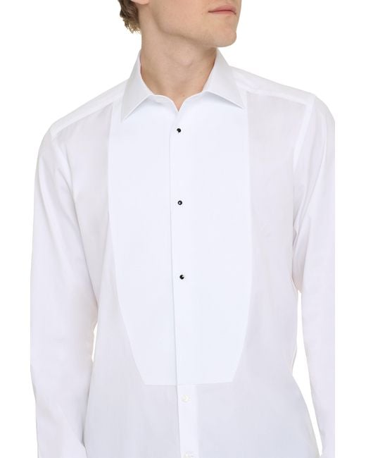 Dolce & Gabbana White Elegant Slim Fit Tuxedo for men
