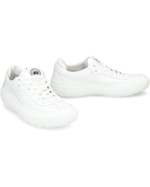 Canada Goose White Ossington Low-Top Sneakers for men