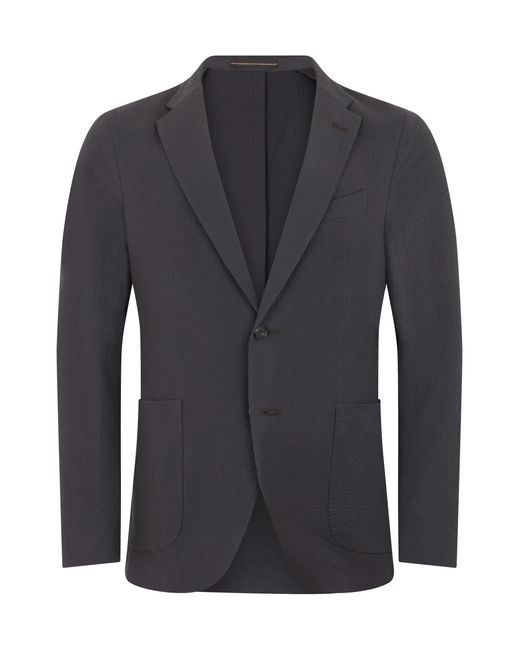 Slowear Black Single-Breasted Cotton Jacket for men
