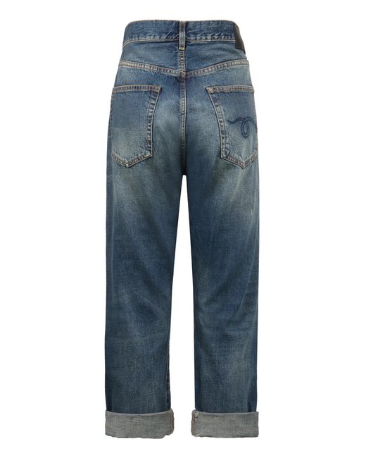 R13 Blue Cropped Jeans