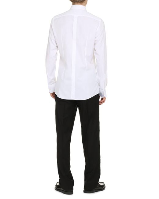Dolce & Gabbana White Elegant Slim Fit Tuxedo for men