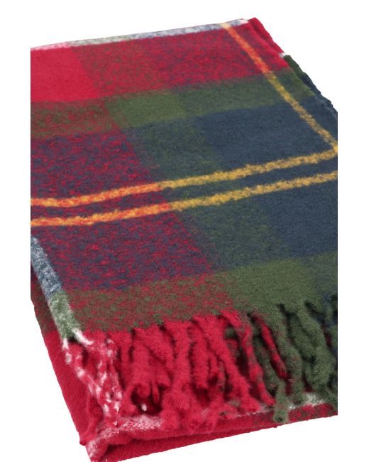 Barbour Red Deanna Tartan Scarf