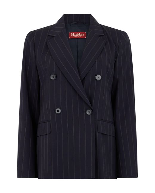 Max Mara Black Double-Breasted Blazer