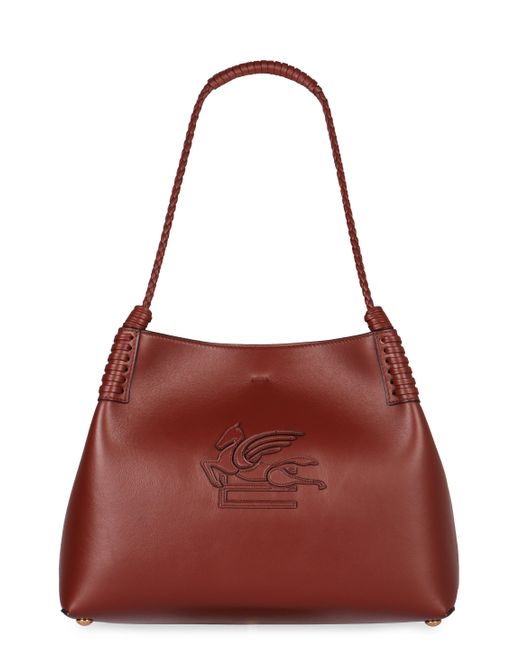 Etro Red Mini Leather Tote Handbag