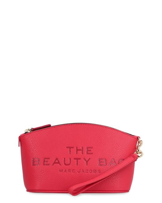 Marc Jacobs Red The Beautybag Leather