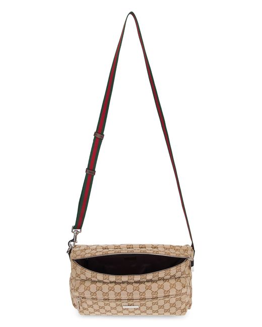 Borsa a tracolla con monogram di Gucci in Brown da Uomo