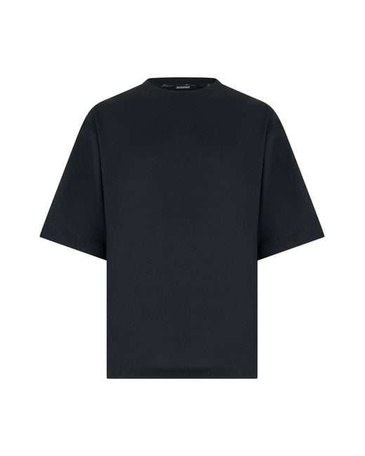 Jacquemus Black Cotton T-Shirt for men