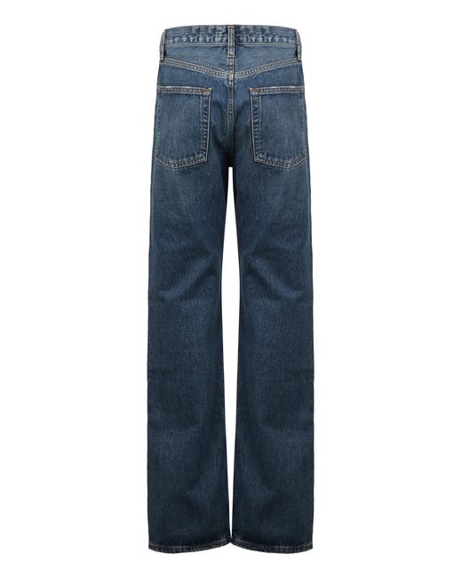 Agolde Blue V-Waist Kelly Wide-Leg Jeans