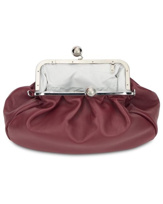 Weekend by Maxmara Purple Clutch With Shoulder Strap