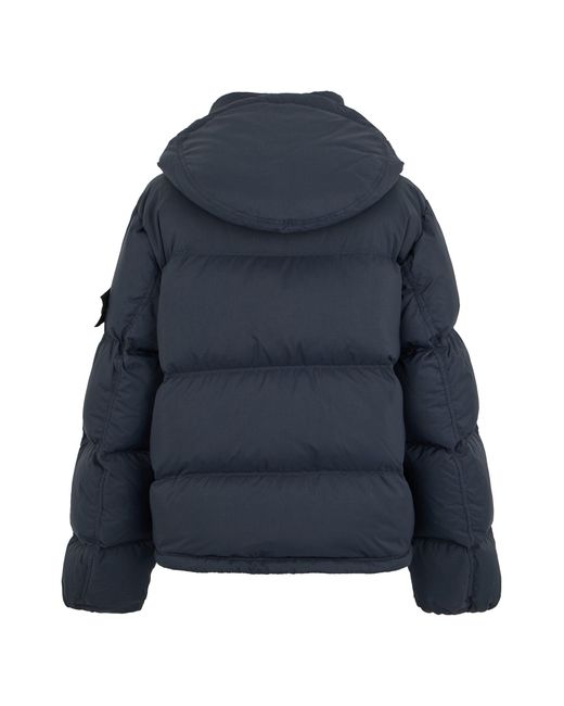 Stone Island Blue Down Jacket for men