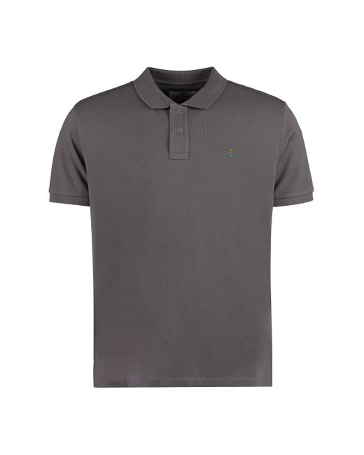 Vivienne Westwood Cotton-piqué Polo Shirt in Gray for Men | Lyst
