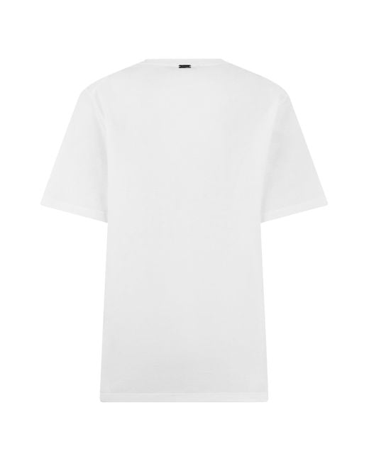 Herno White Cotton T-Shirt for men