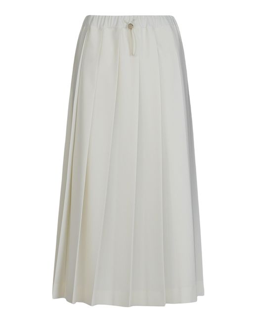Fabiana Filippi White Pleated Skirts