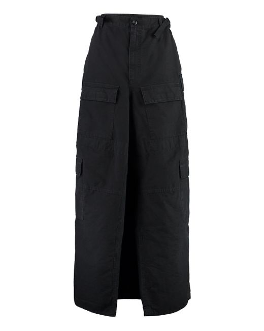 Balenciaga Black Cargo Skirt Clothing