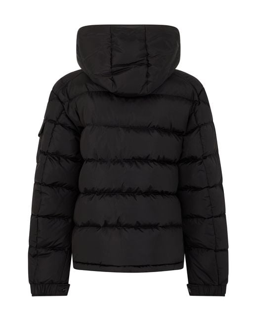 Moncler Black Padded Jacket With Hood for men