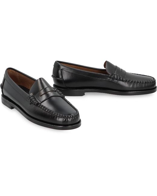 Sebago Black Classic Dan Moccasins