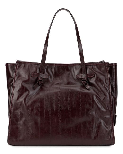 Gianni Chiarini Purple Spacious Tote Bag