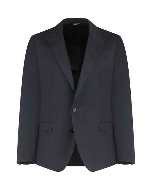 Dolce & Gabbana Black Single-Breasted Two-Button Jacket for men