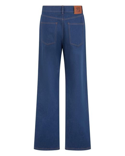 Fendi Blue Flared Jeans