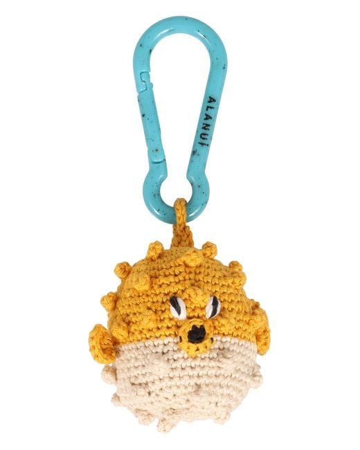 Alanui Metallic Crochet Keychain