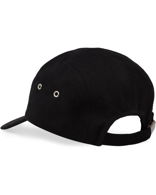 Isabel Marant Black Logo Baseball Cap