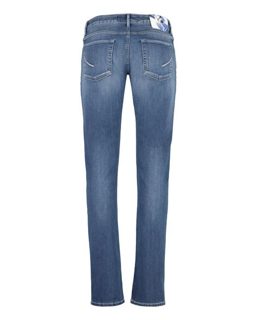 handpicked Blue 5-Pocket Straight-Leg Jeans for men