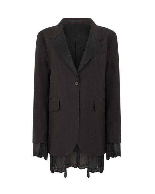 Our Legacy Black Reversible Linen Jacket