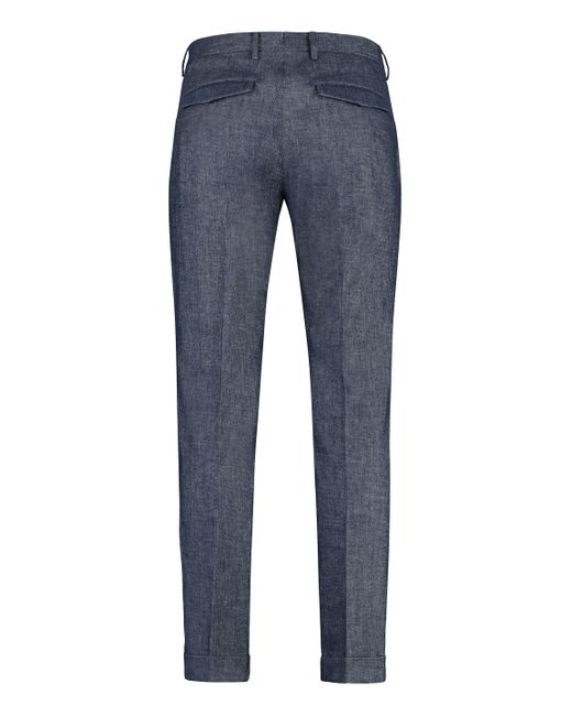 Pantaloni chino slim fit di PT01 in Blue da Uomo