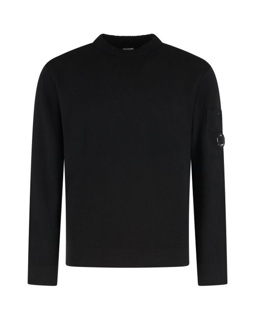 Pullover in misto cotone di C P Company in Black da Uomo