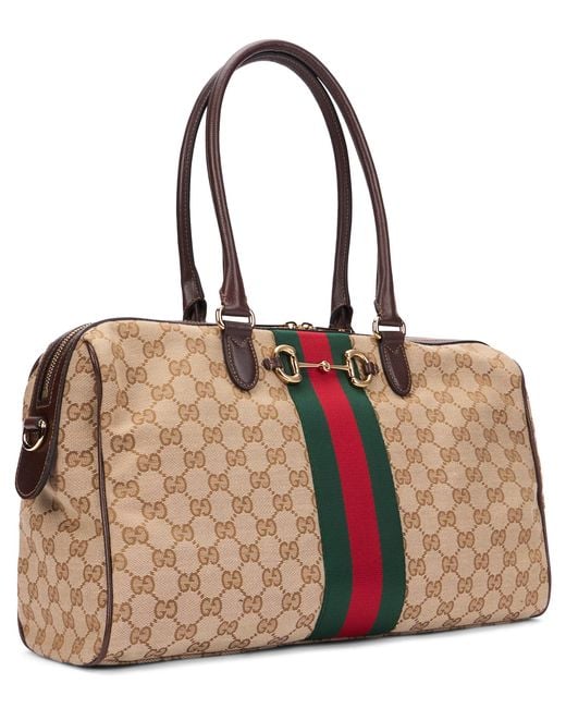 Gucci Natural Handbag Large Fabric Bag