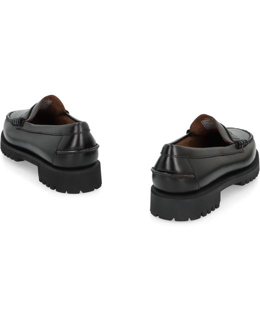 Sebago Black Moccasins Dan Lug