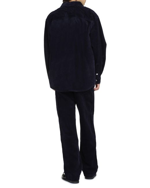 Isabel Marant Blue Wool Overshirt For for men