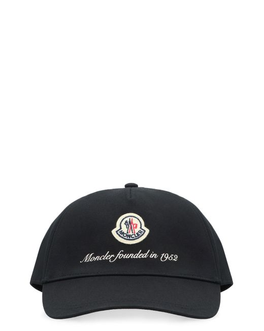 Cappello da baseball con logo di Moncler in Black da Uomo