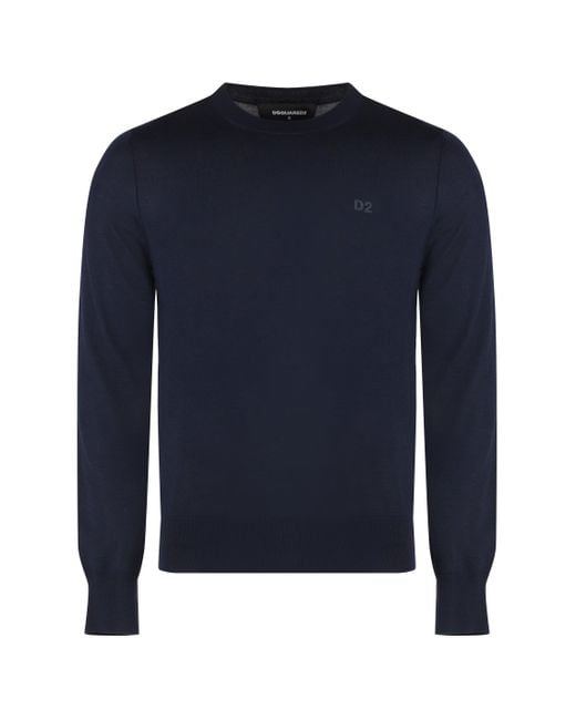 DSquared² Blue Sweater for men