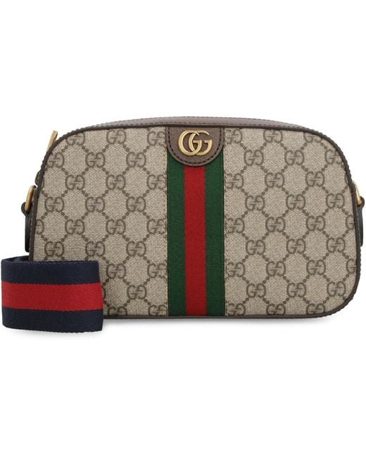 Gucci Gray Ophidia Gg Supreme Fabric Shoulder Bag for men