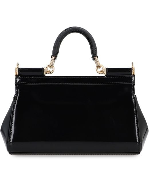 Dolce & Gabbana Black Sicily Small Leather Handbag