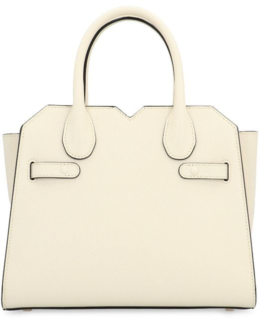 Valextra Natural Milano Mini Handbag