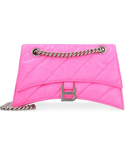 Balenciaga Pink Crush Shoulder Bag