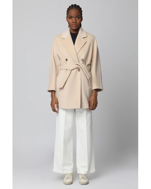Iconico cappotto 101801 in lana e cachemire di Max Mara in Natural