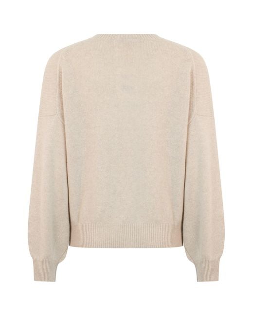 Lisa Yang Natural Crew Neck Sweater