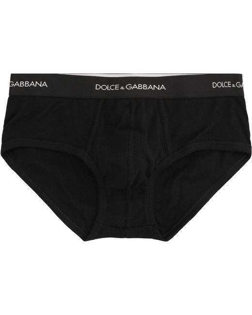 Dolce & Gabbana Black Set Of Two Cotton Slip for men