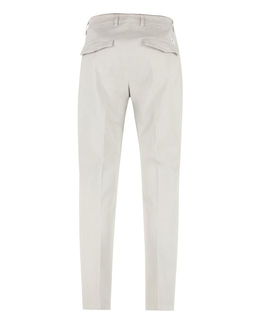Department 5 Gray Prince Cotton Chino Trousers for men