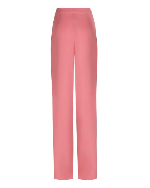 Max Mara Pink Medusa Wide Leg Trousers