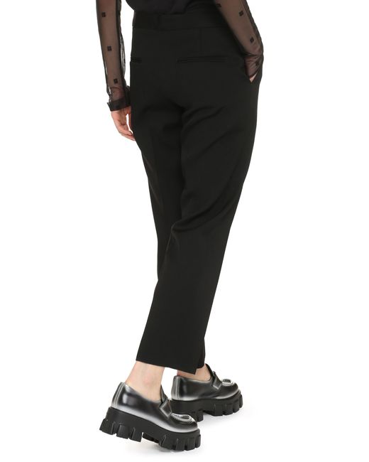 Jil Sander Black Wool Cropped Trousers