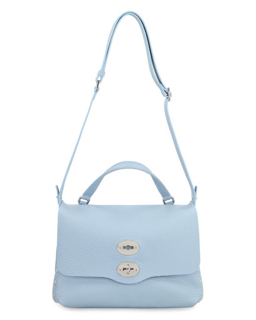 Borsa a mano Postina S in pelle di Zanellato in Blue
