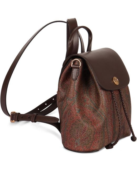 Etro Brown Essential Small Backpack